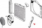 Radiatorslange W116 nedre thumbnail