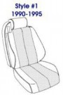 Setetrekk R129 fra -96 Skinn (Farge 7311 / 265) thumbnail