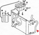 Radiatorslange W129 nedre  thumbnail