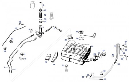 Drivstoffslange for W198