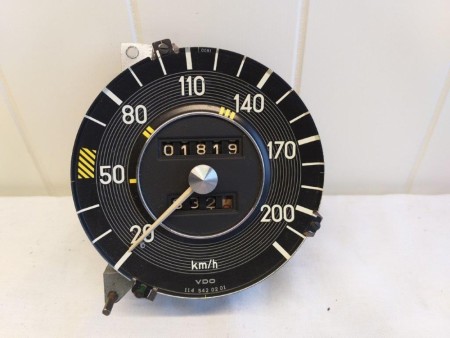 Speedometer KM/H for W114