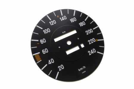 Speedmeterskive for W107 km/h