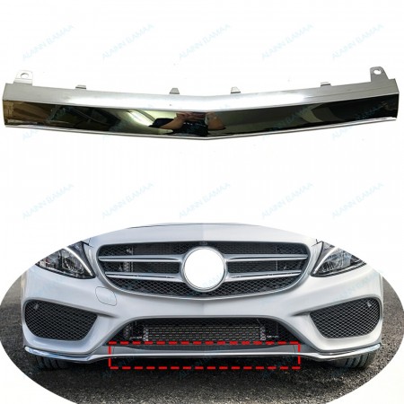 Støtfangerleppe W205 senter Chrome